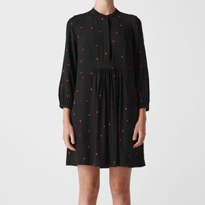 Whistles Mia Black Heart Print Dress
